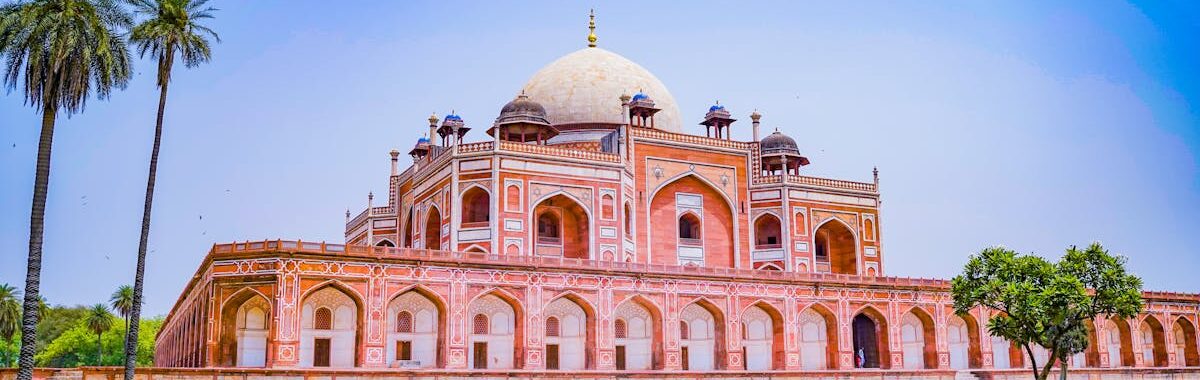 Stunning view of Humayun's Tomb, a UNESCO World Heritage Site in New Delhi, India.